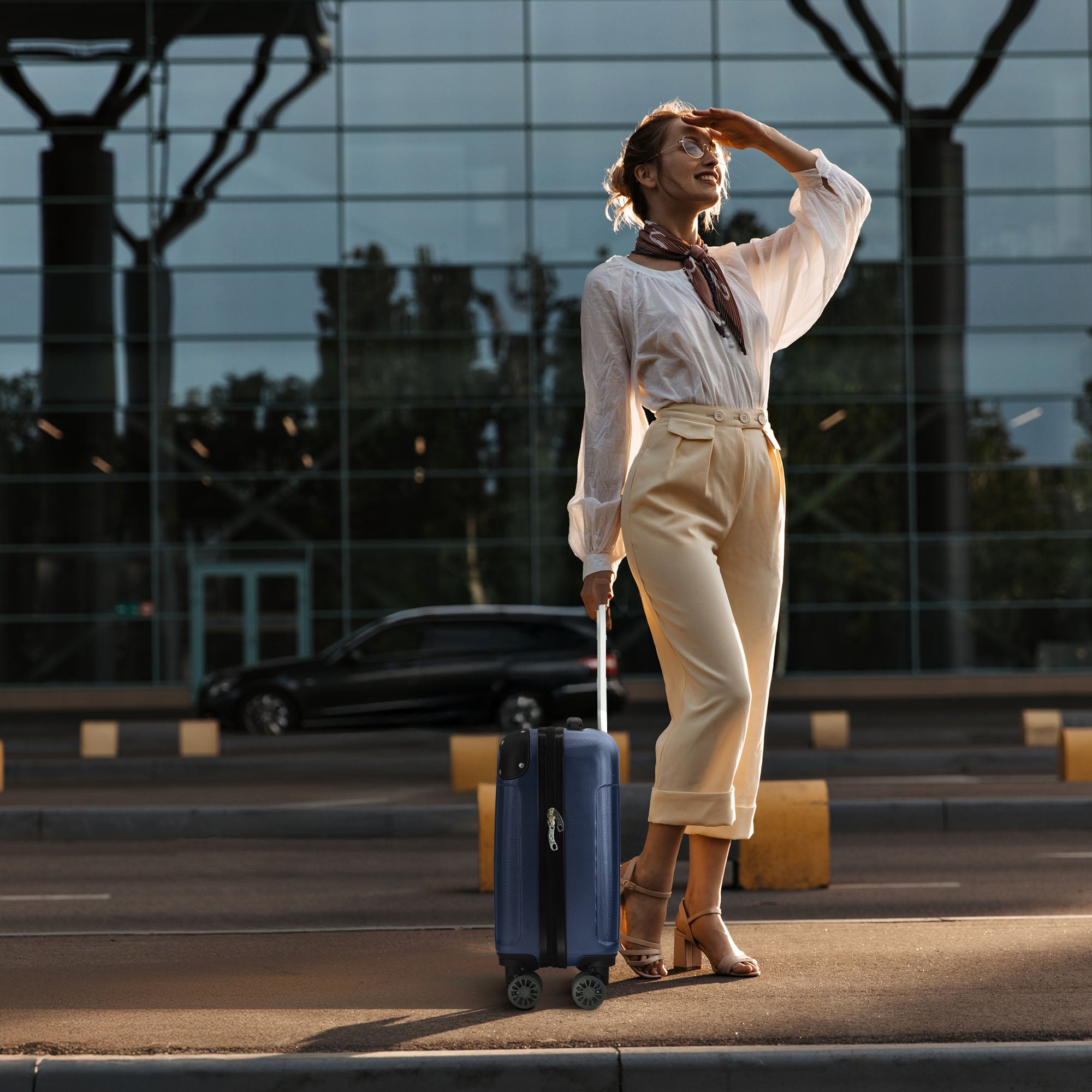 Skywander 15" Underseat Suitcase in Midnight Blue