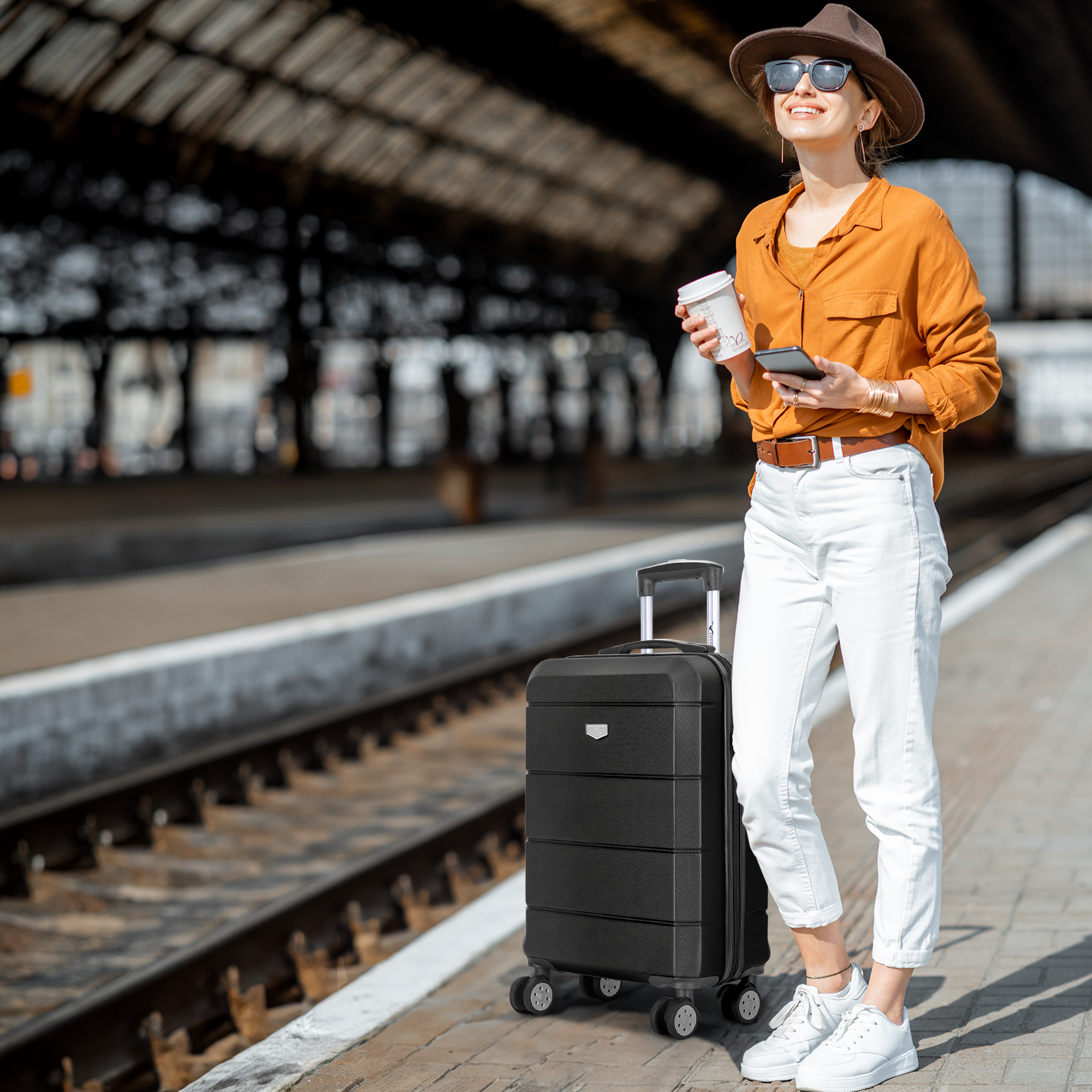 Jetset 20" Cabin Suitcase in Black