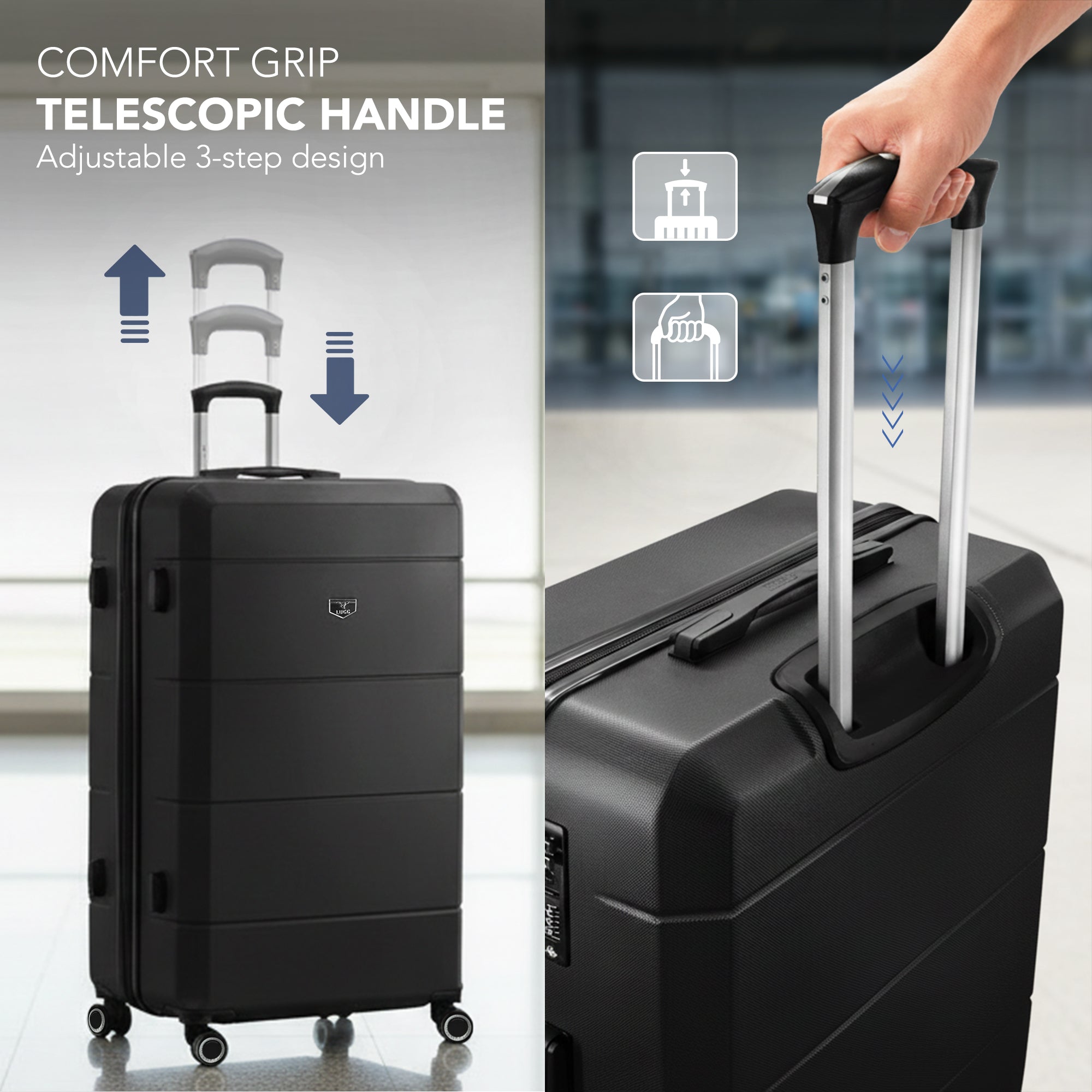 32" Jetset XL Suitcase - Black
