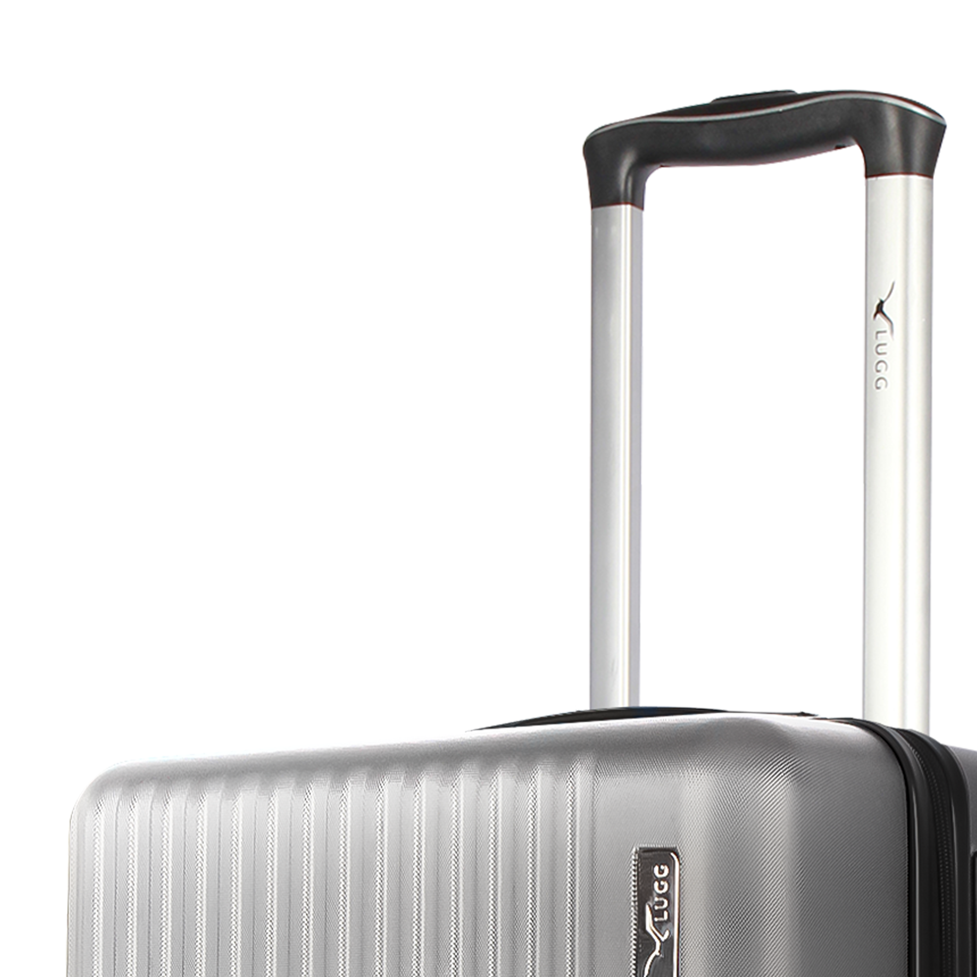 Vacay 24” Suitcase ABS Luggage with TSA Indent Lock, Aluminium Trolley Handle, 360° Spinner Wheels - Airline Compatible (66.5 x 25.5 x 44cm) - Raven