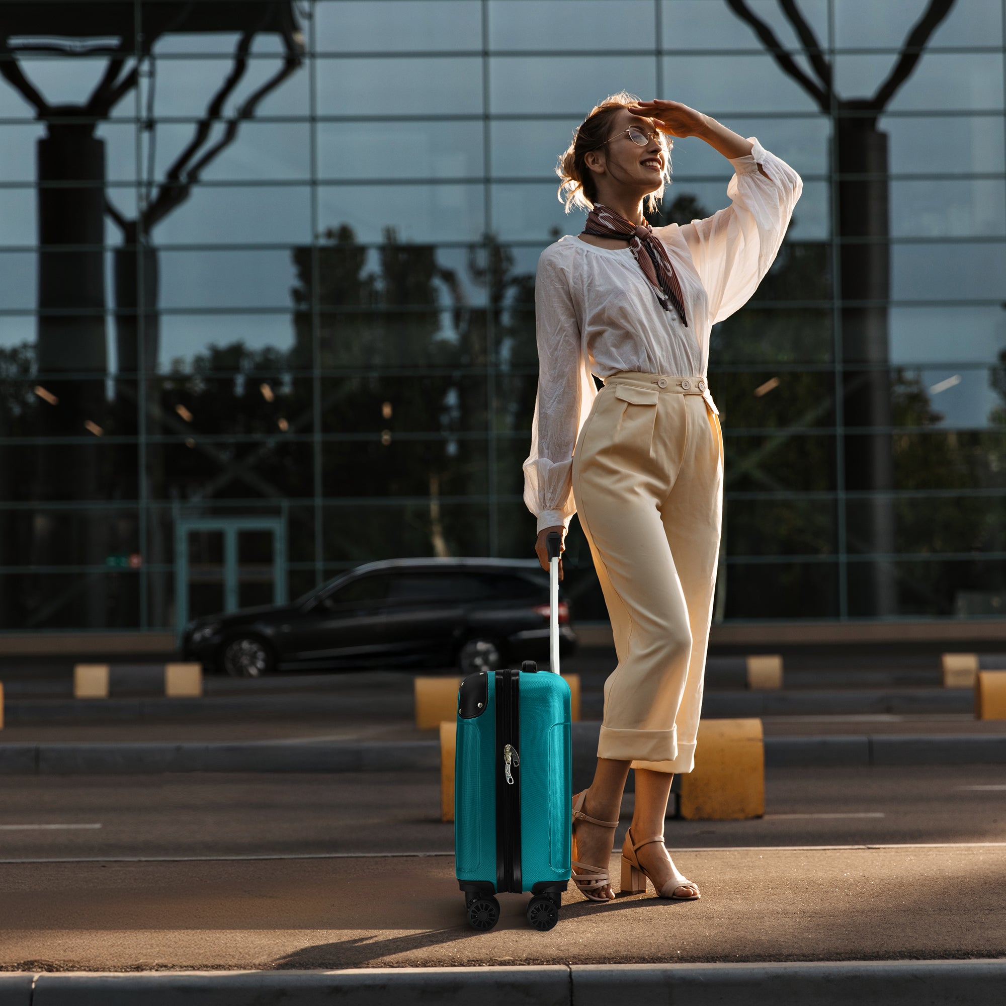 Skywander 15" Underseat Suitcase in Teal