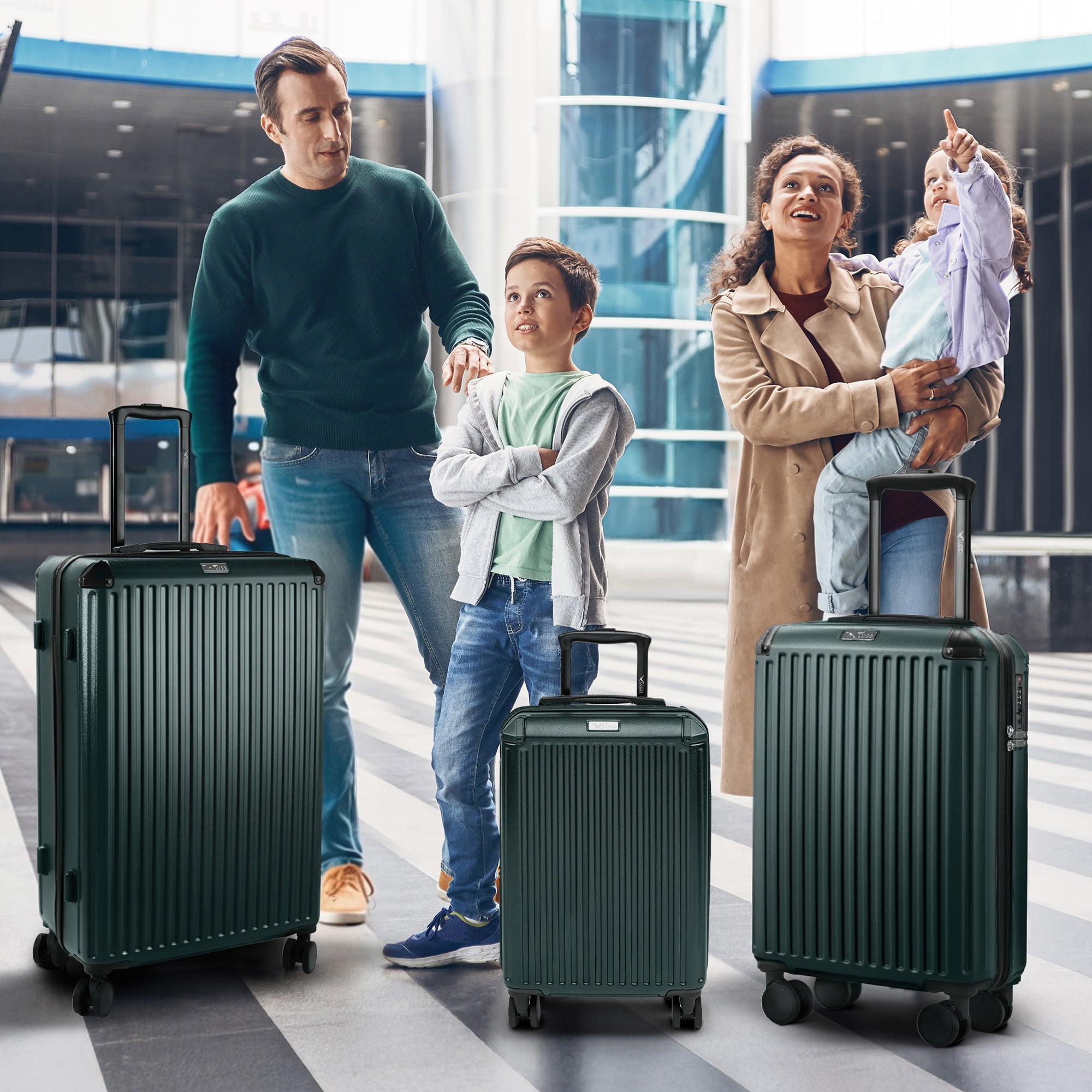 Sky Rover 3pc Set in Forest Green - Clearance