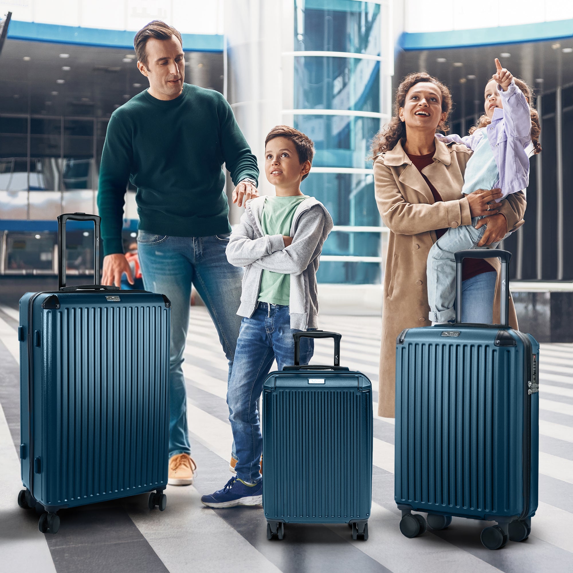 Sky Rover 3pc Set in Indigo Blue - Clearance