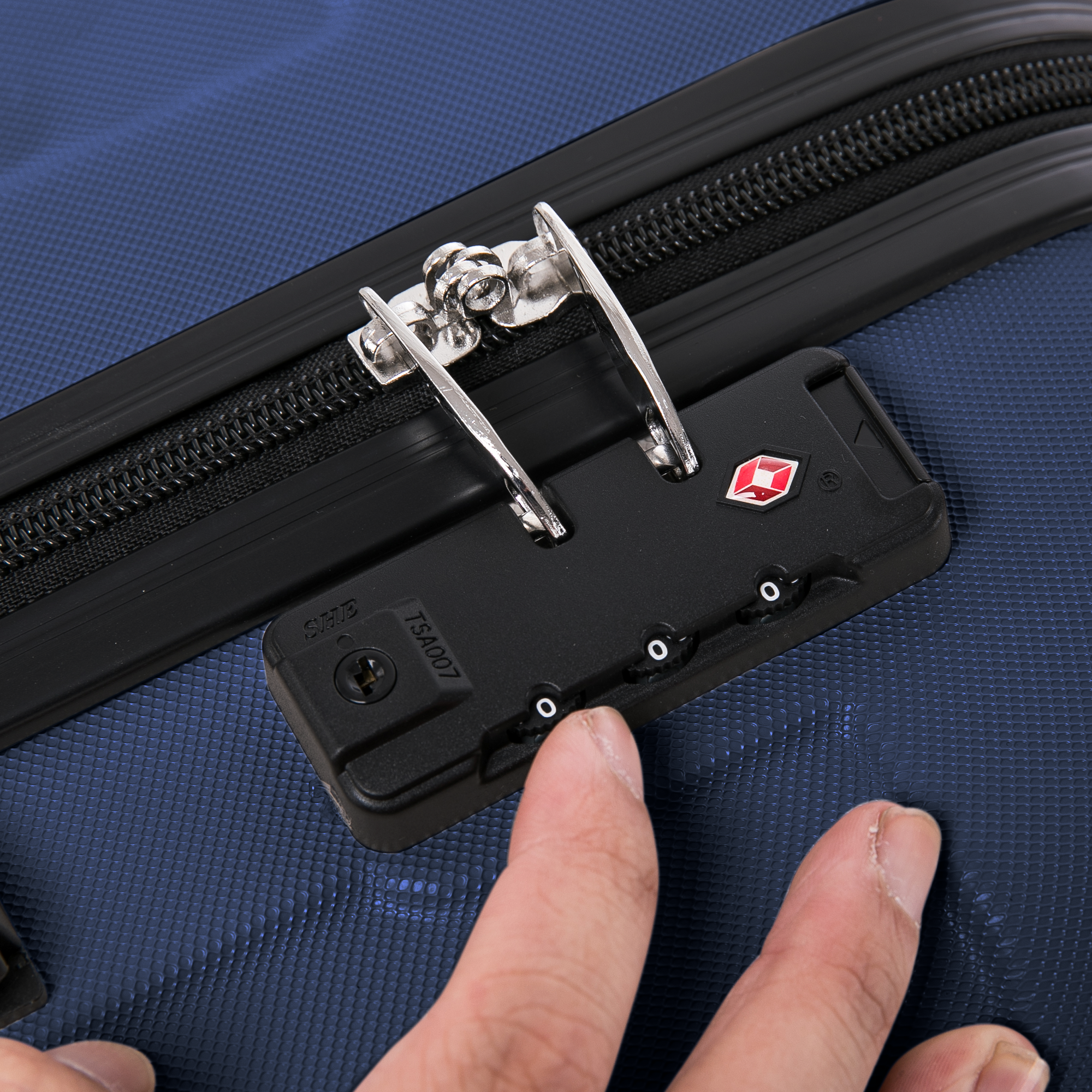 Skywander 3pc Suitcase Set in Midnight Blue