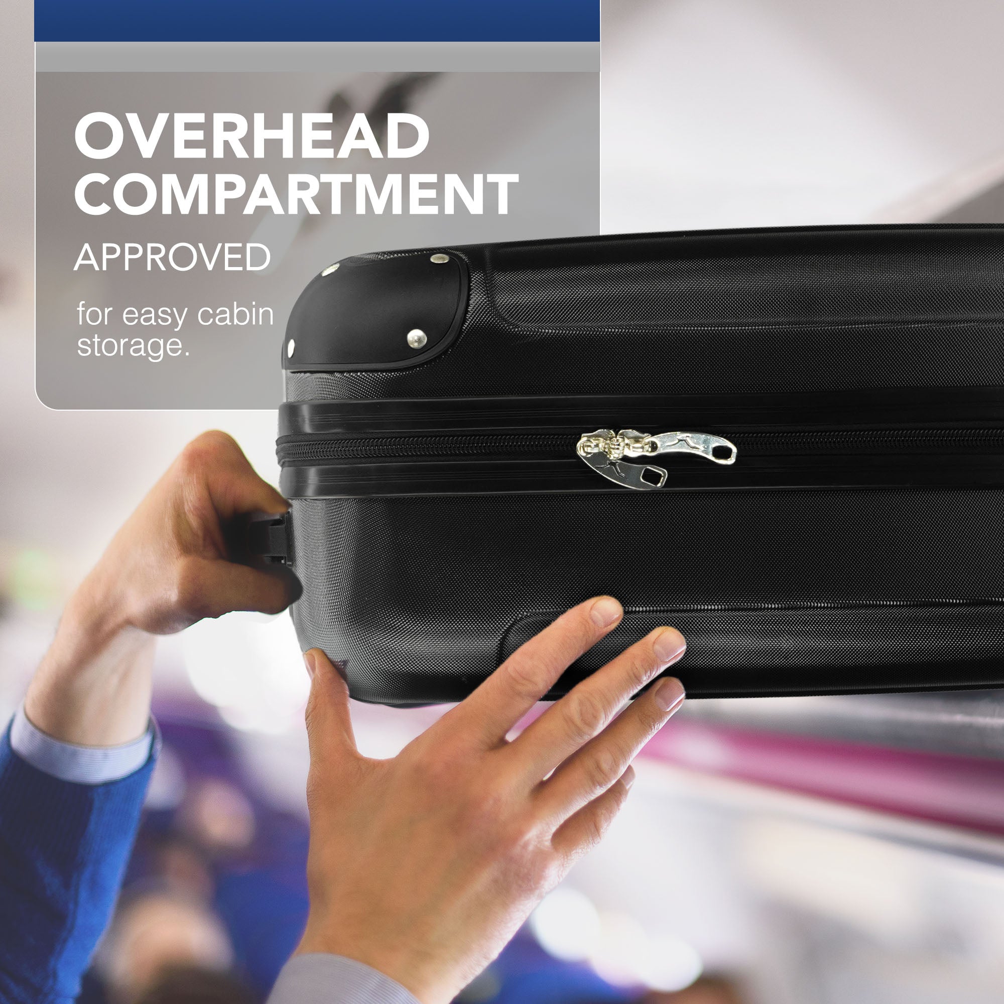Skywander 15" Underseat Suitcase in Black