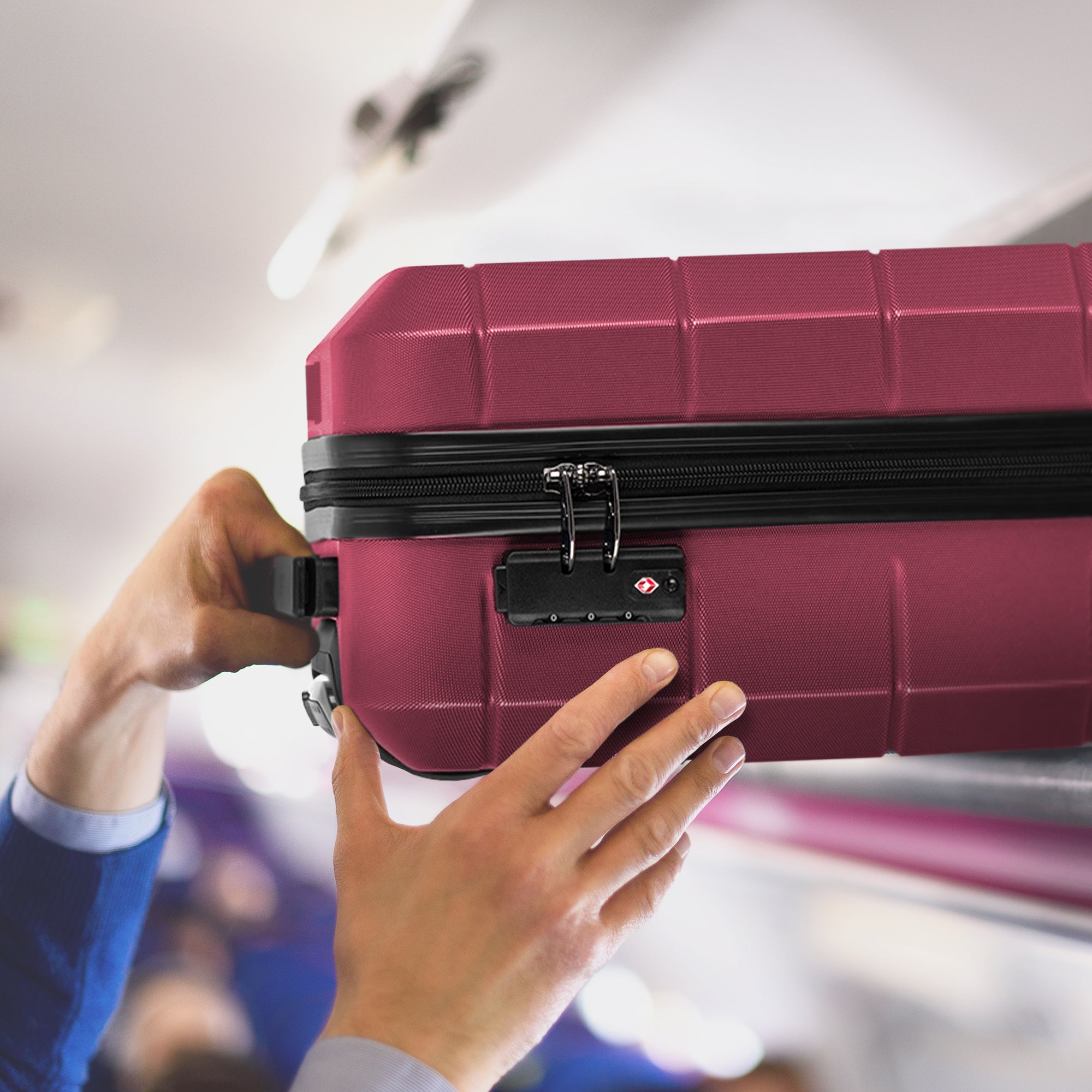 15" Jetset Cabin Bag - Burgundy