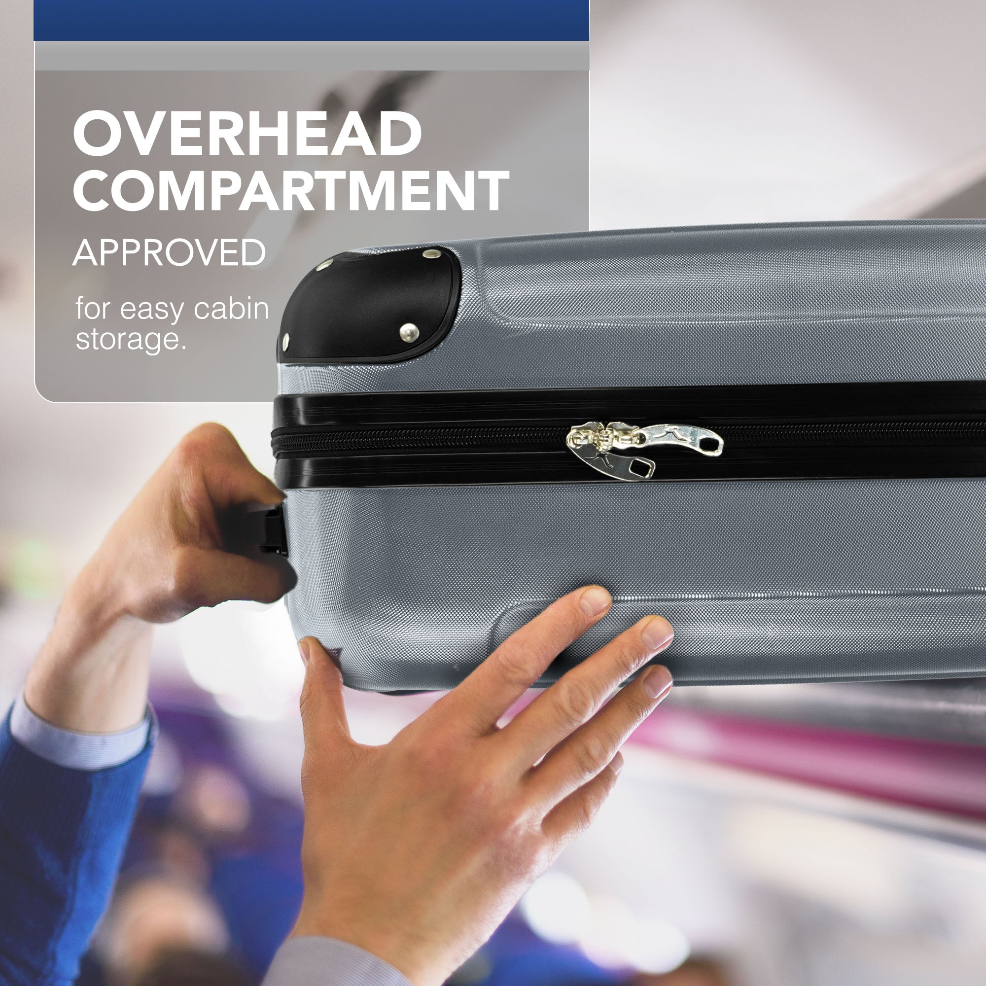 Skywander 15" Underseat Suitcase in Silver