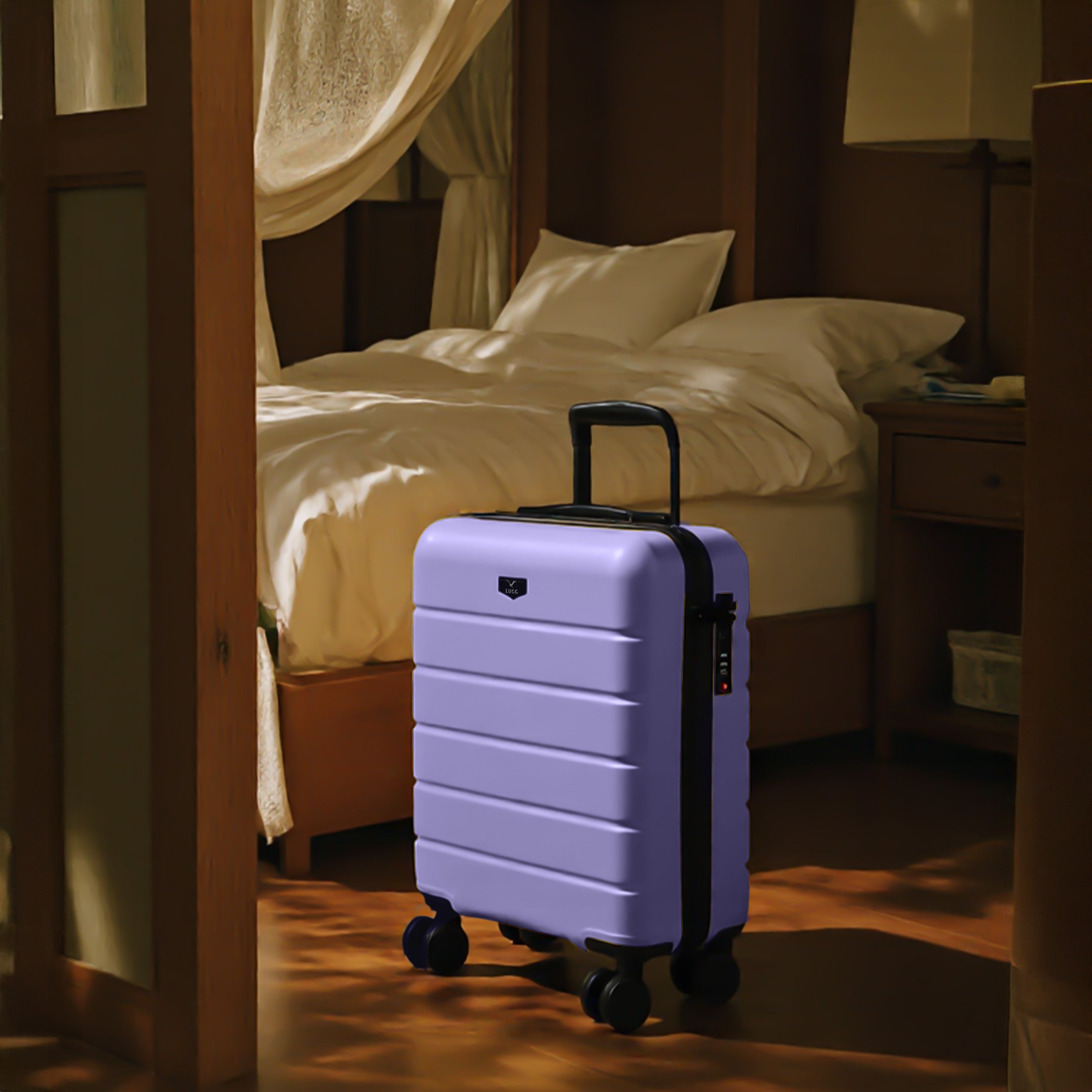 Lugg Flex 20" Cabin Suitcase in Lavender