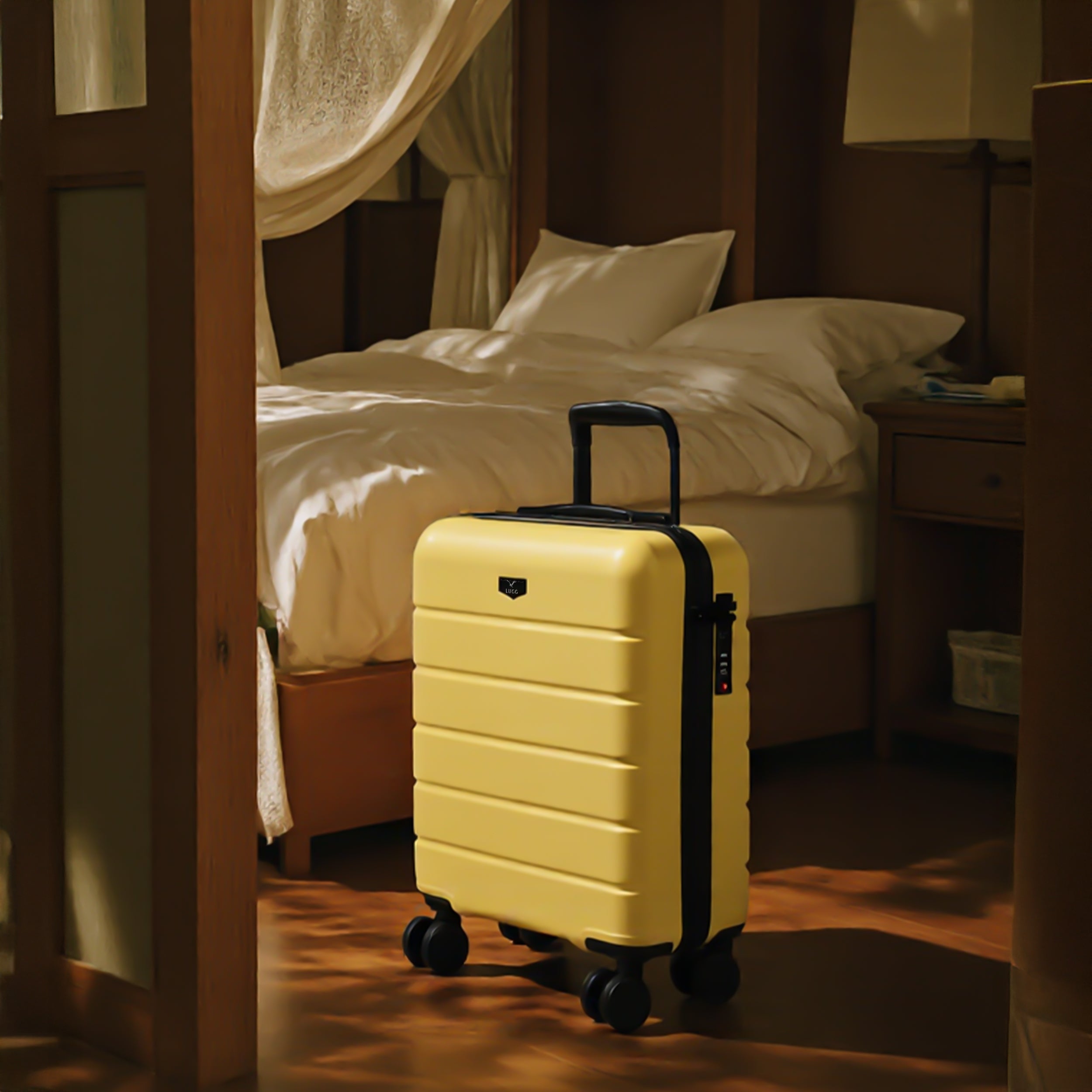 Lugg Flex 20" Cabin Suitcase in Lemon Chiffon