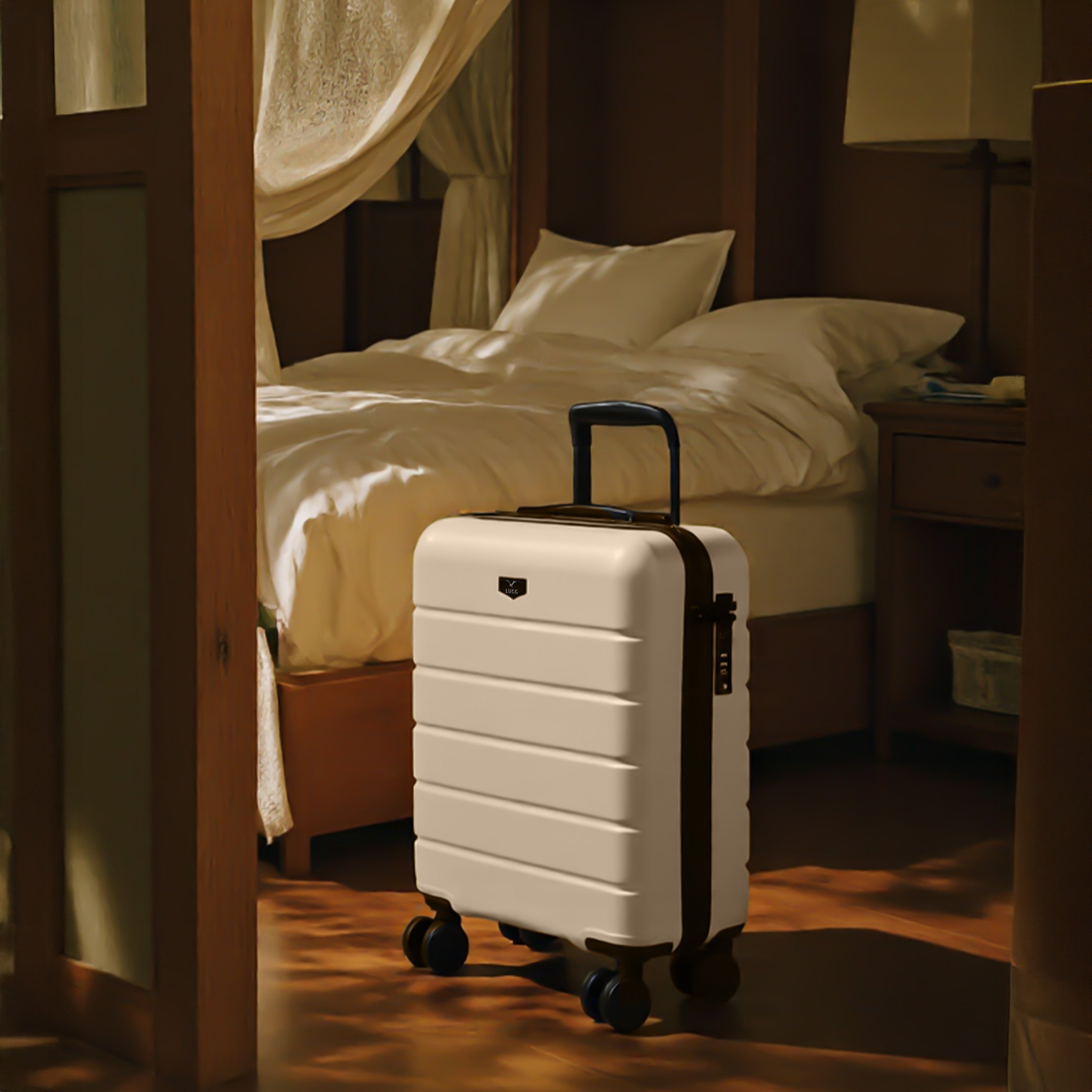Lugg Flex 20" Cabin Suitcase in Beige