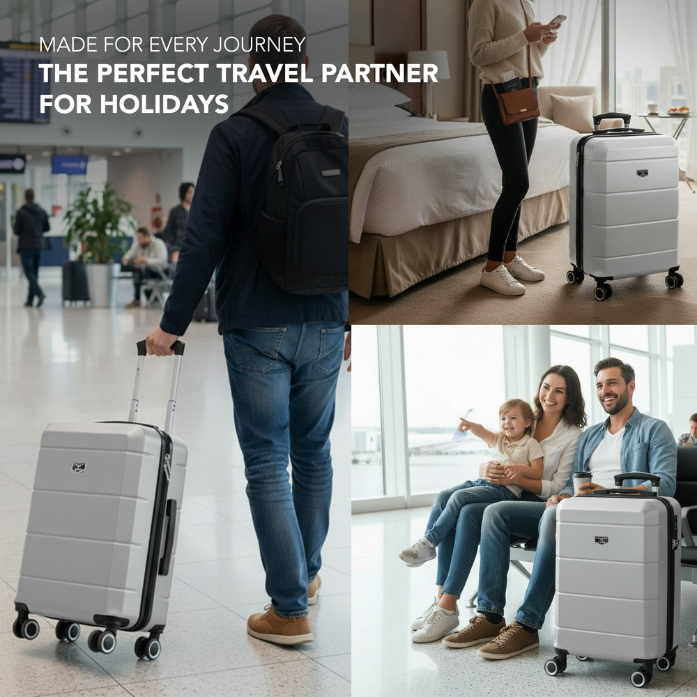 20" Jetset Cabin Suitcase - Silver
