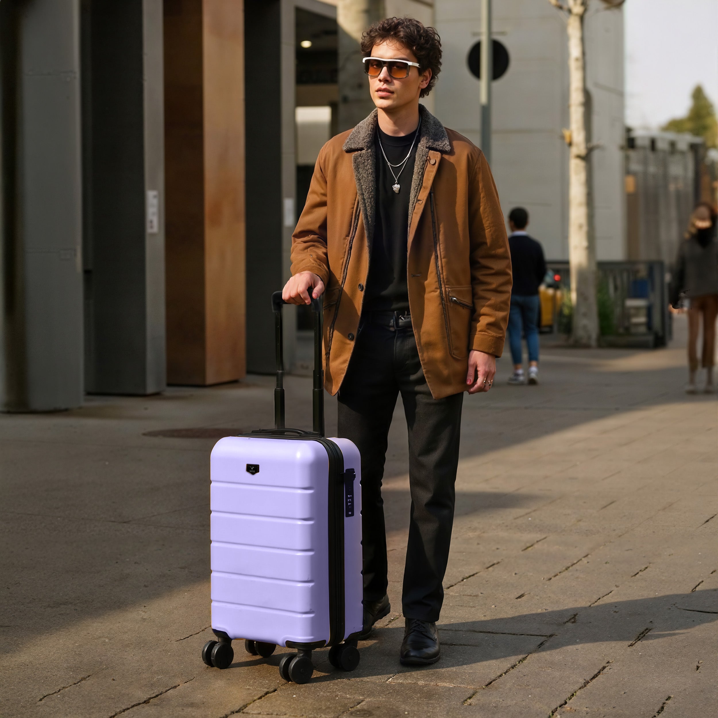 Lugg Flex 20" Cabin Suitcase in Lavender
