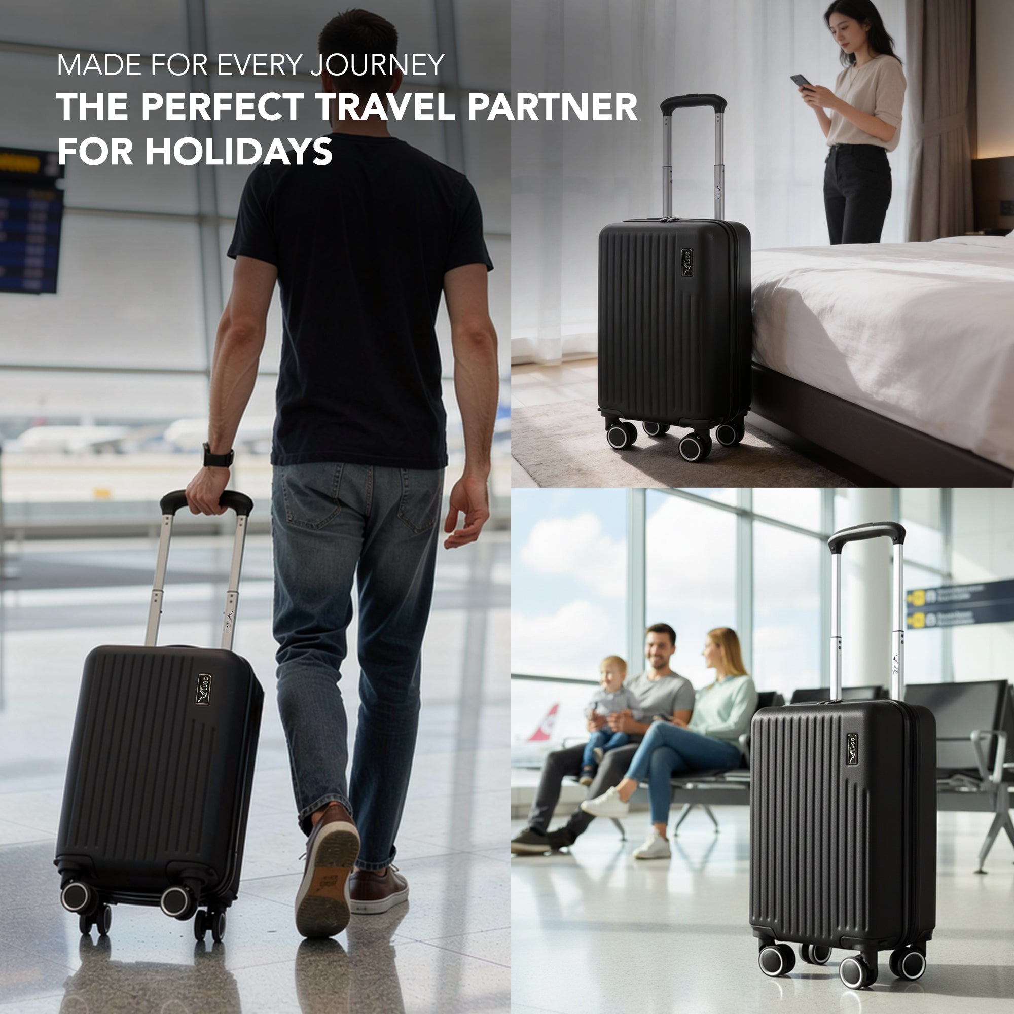 40cm Vacay Underseat Cabin Bag - Shadow