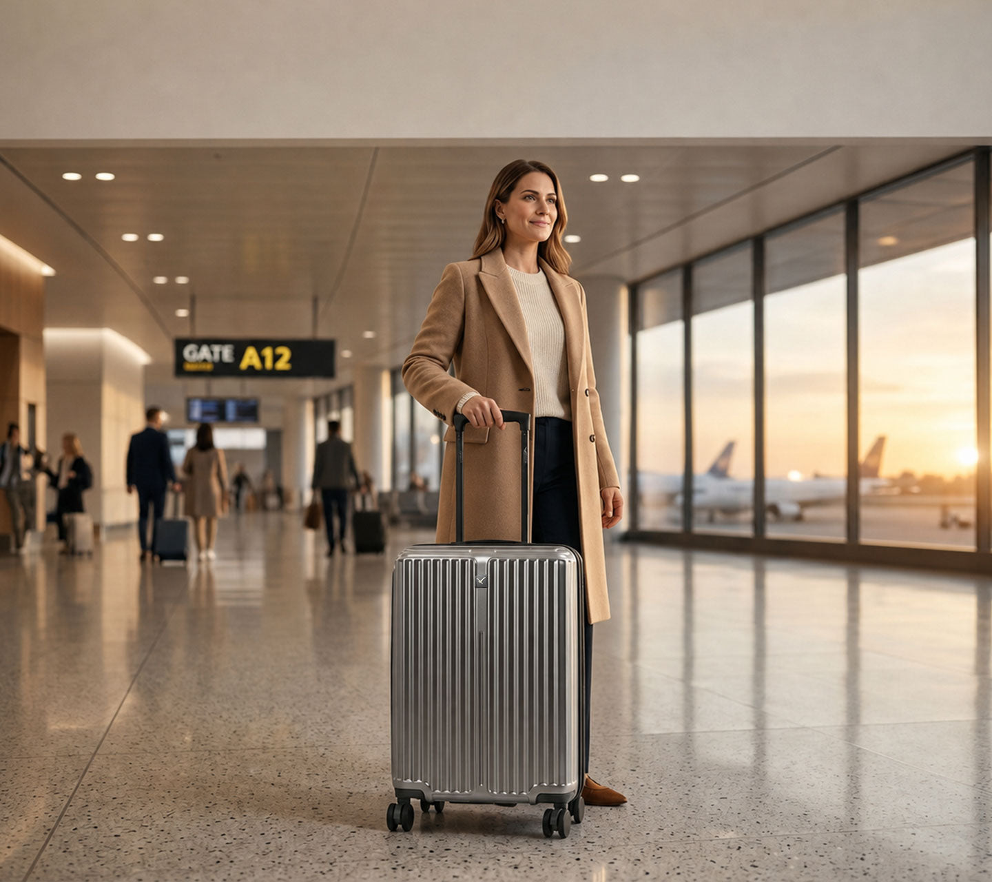 Cabin baggage rules UK 2026 - carry-on bag at airport security check