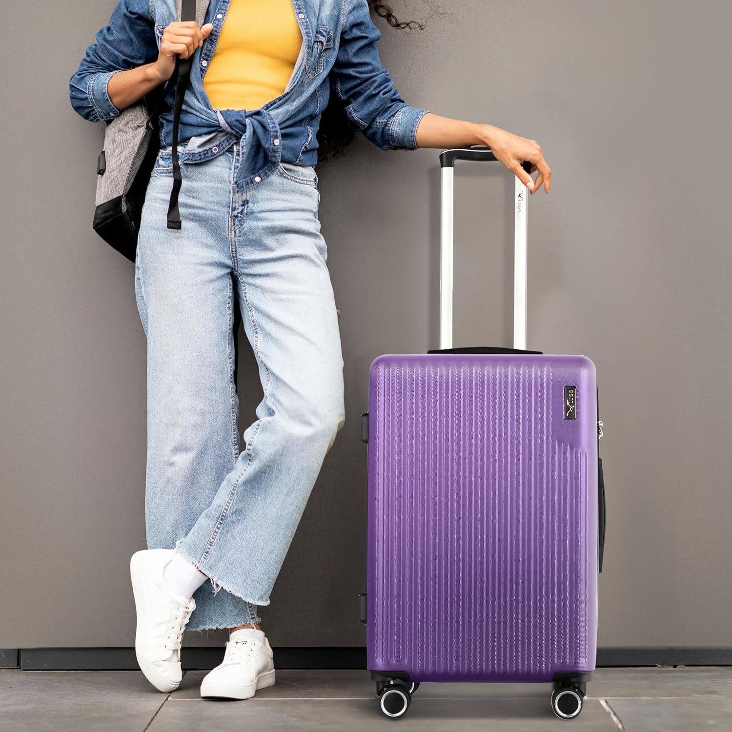 Vacay 3pc Suitcase Set in Lavender