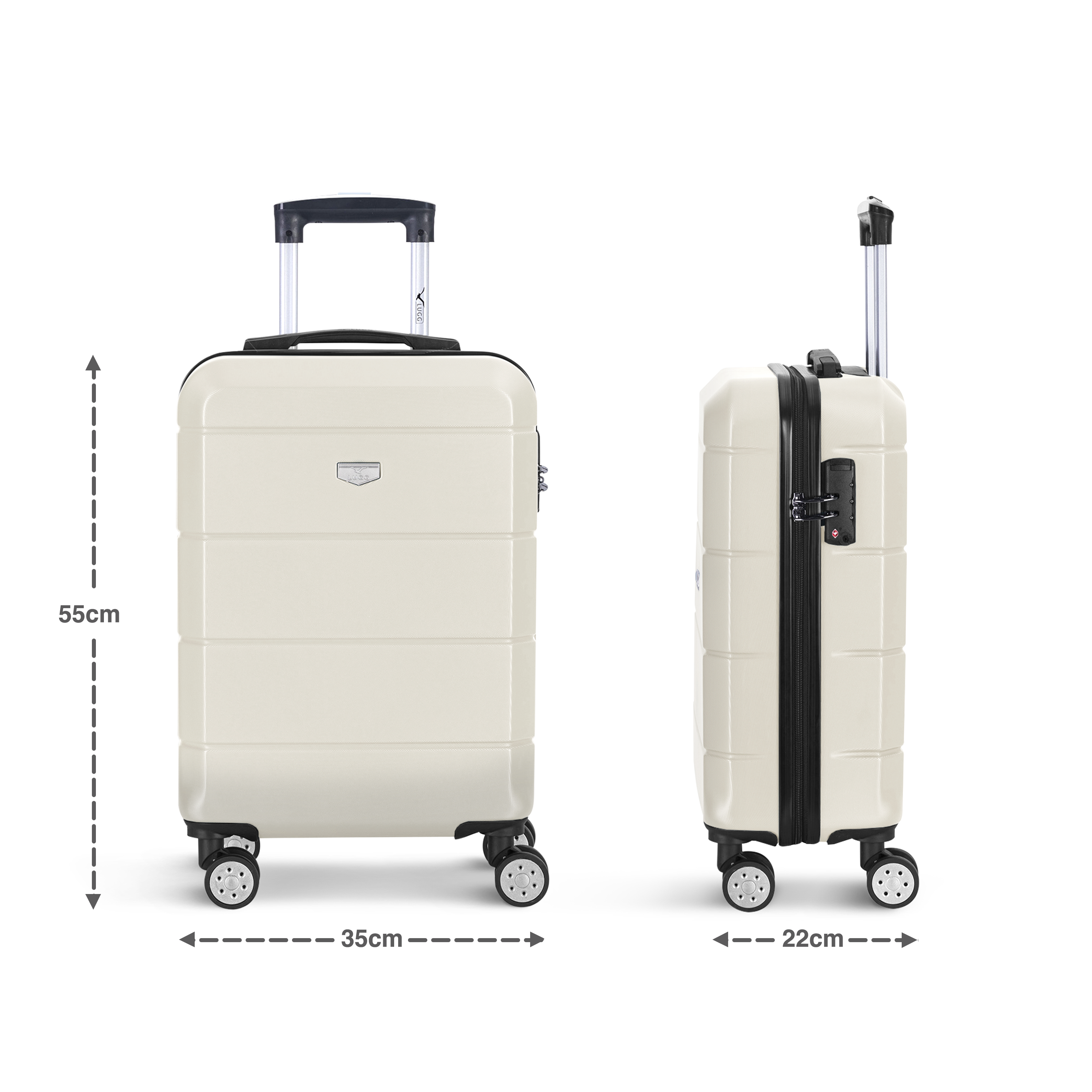 Jetset 20" Cabin Suitcase in Ivory