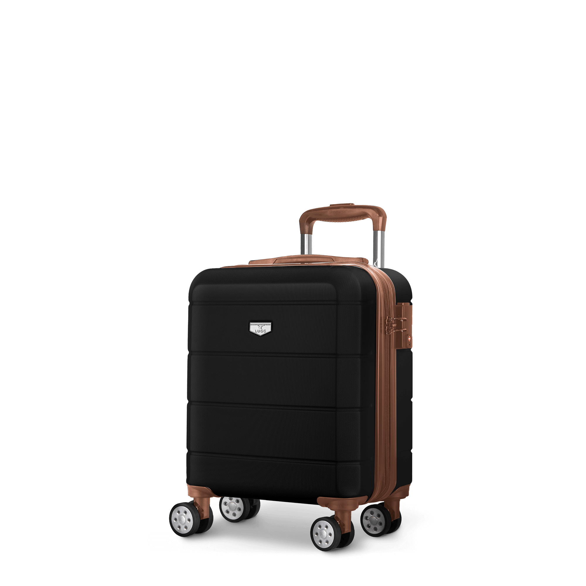 Jetset Cabin Suitcase in Black & Brown