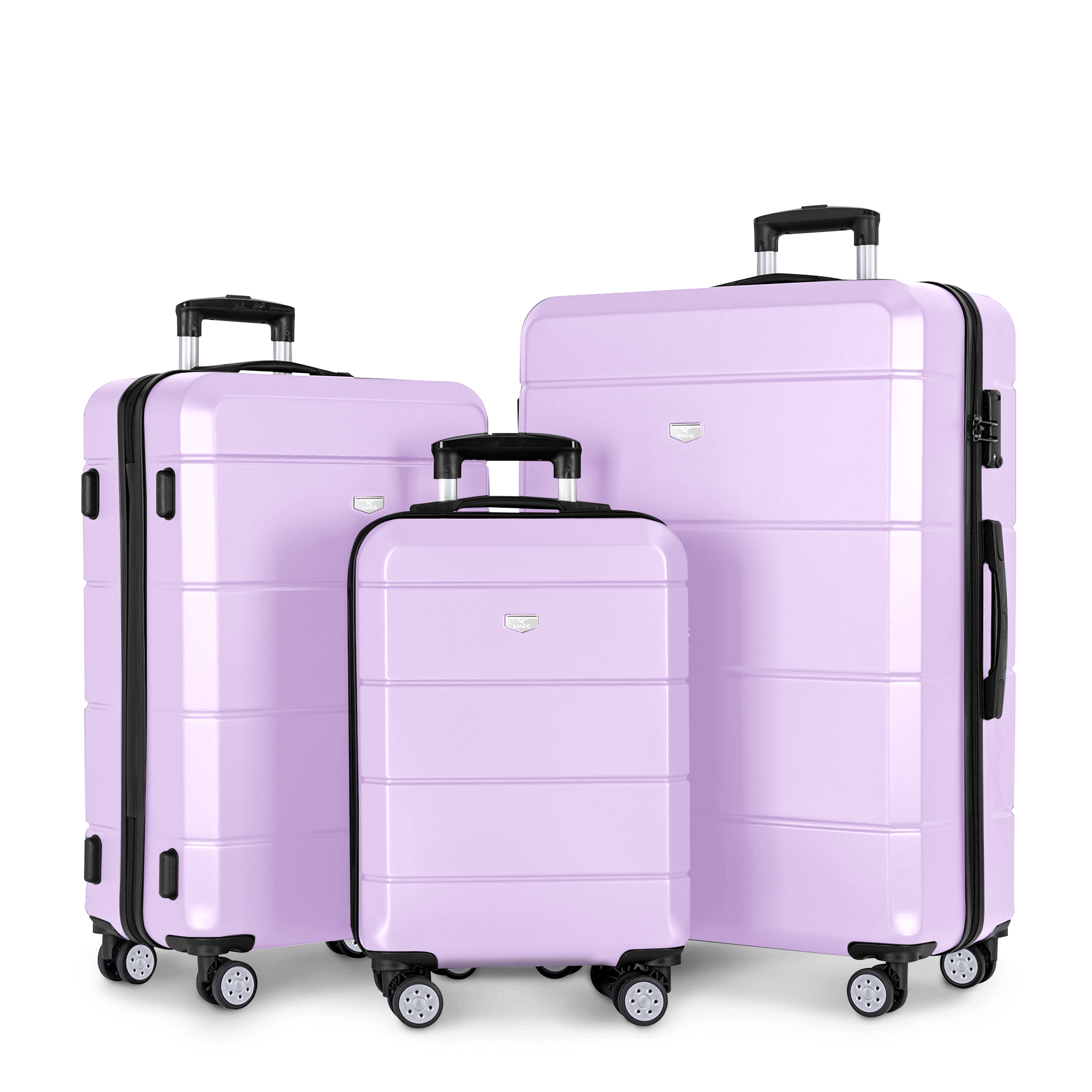 Jetset 3pc Suitcase Set in Lavender