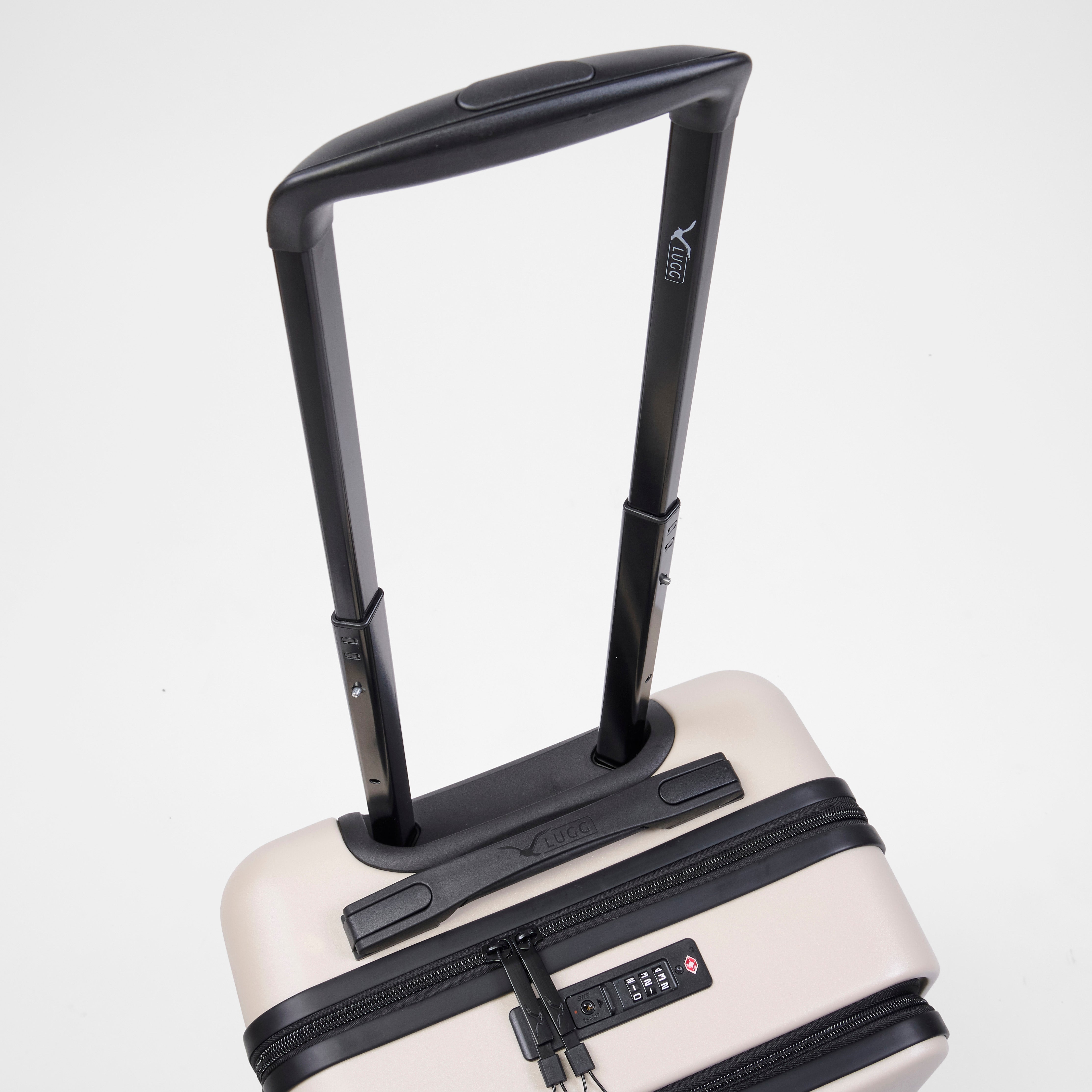Lugg Flex Plus 20” Cabin Suitcase in Beige