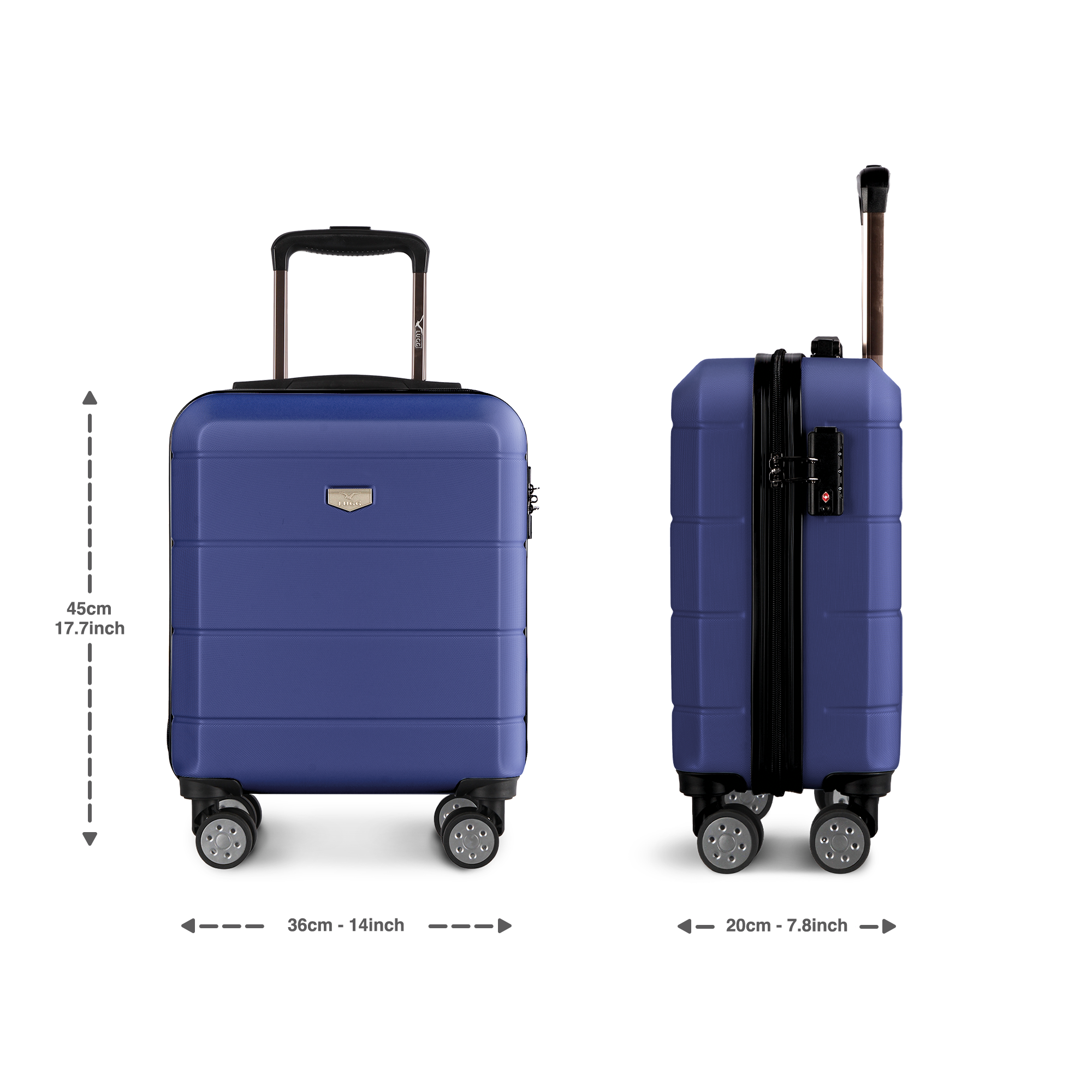 LUGG Jetset 15inch Suitcase - Midnight Blue