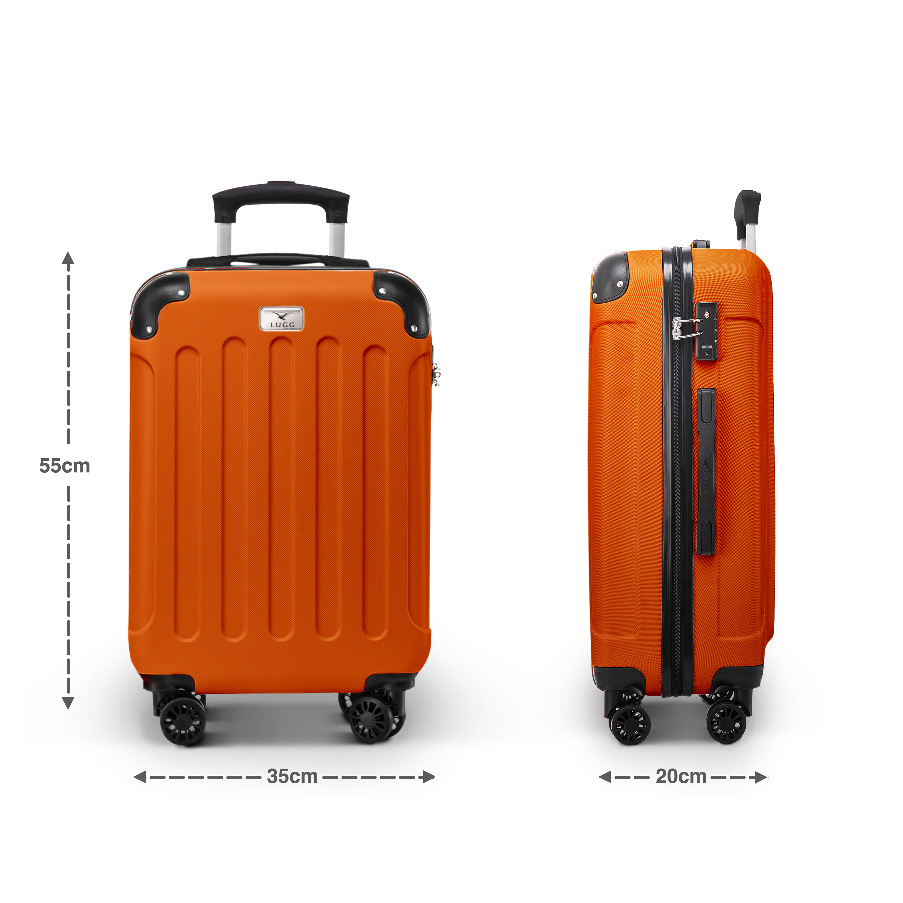 Skywander 20" Cabin Suitcase in Orange