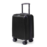 Black Sky Rover 15-inch hard shell cabin bag with spinner wheels, compact travel suitcase