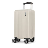 Vacay Stone 40cm hard shell underseat cabin bag, front view with spinner wheels