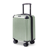 Sage Green Sky Rover 15-inch hard shell cabin bag with spinner wheels, compact travel suitcase