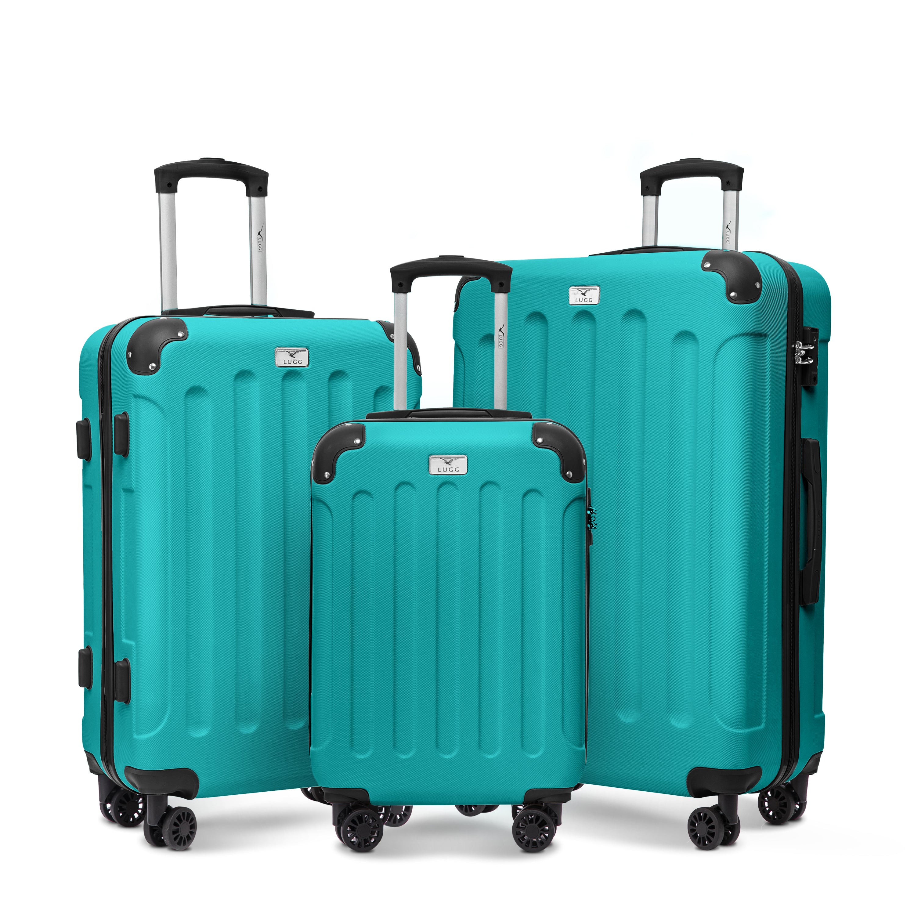 Skywander 3pc Suitcase Set in Teal