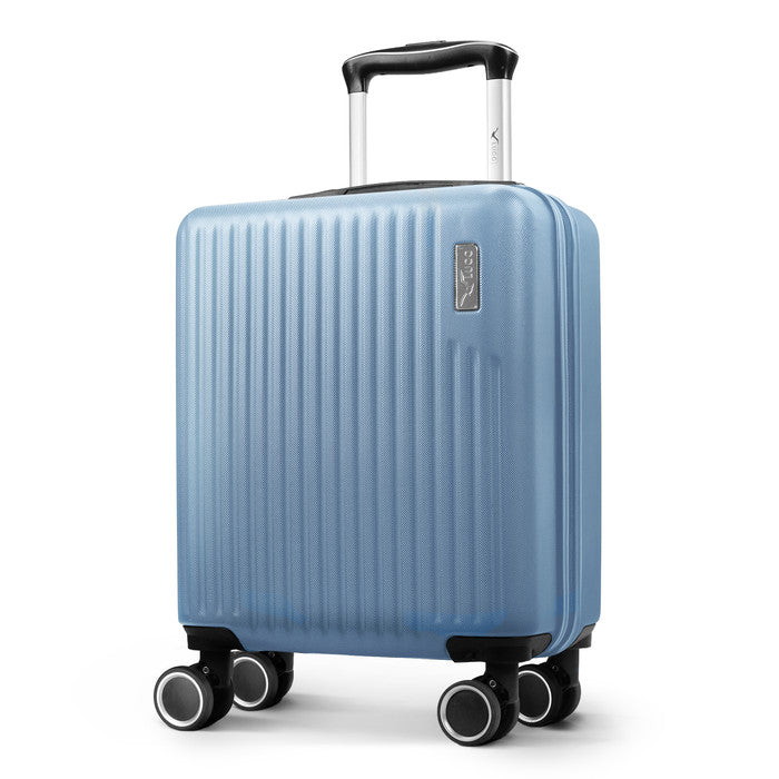 Slate Blue Vacay 45x33x20cm cabin bag, hard shell carry-on suitcase with spinner wheels