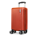 Vacay Terra Cotta 40cm hard shell underseat cabin bag, front view with spinner wheels
