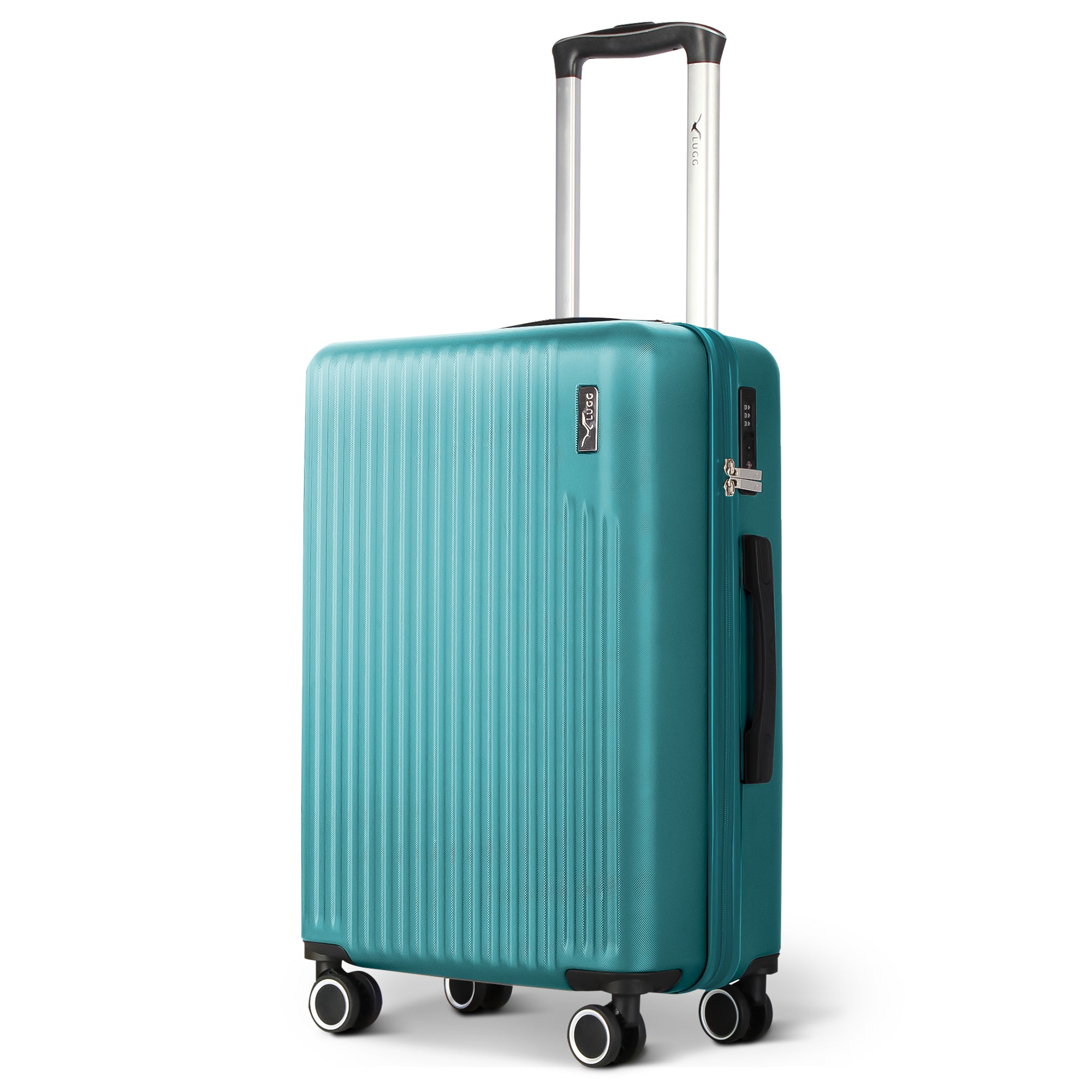 Vacay 20” Suitcase ABS Luggage with TSA Indent Lock, Aluminium Trolley Handle, 360° Spinner Wheels - Airline Compatible (55 x 23 x 35cm) - Ocean