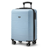 Slate Blue 20" hard shell cabin suitcase, spinner wheels & TSA lock, LUGG Jetset cabin bag