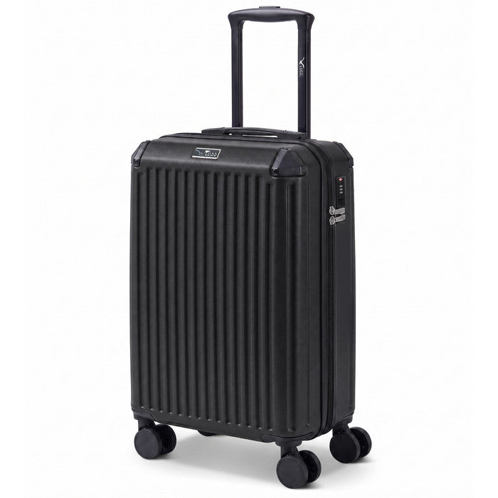Black Sky Rover 20-inch hard shell cabin suitcase with TSA lock and spinner wheels