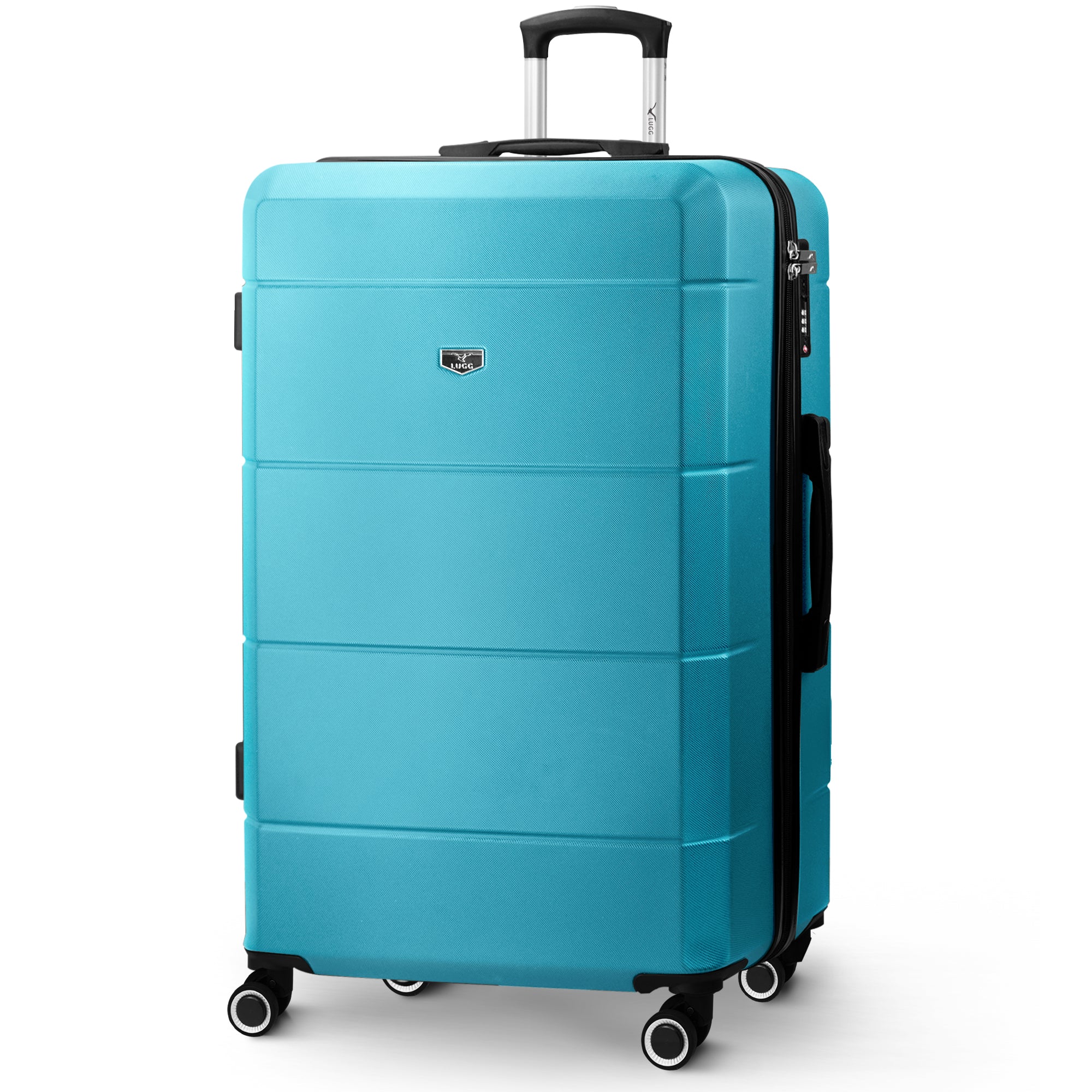Jetset 32" Large Suitcase – Lightweight Hard Shell Luggage with TSA Lock – Water-Resistant ABS Spinner Suitcase – 4 Wheels – 86x58x31cm Travel Bag - Teal