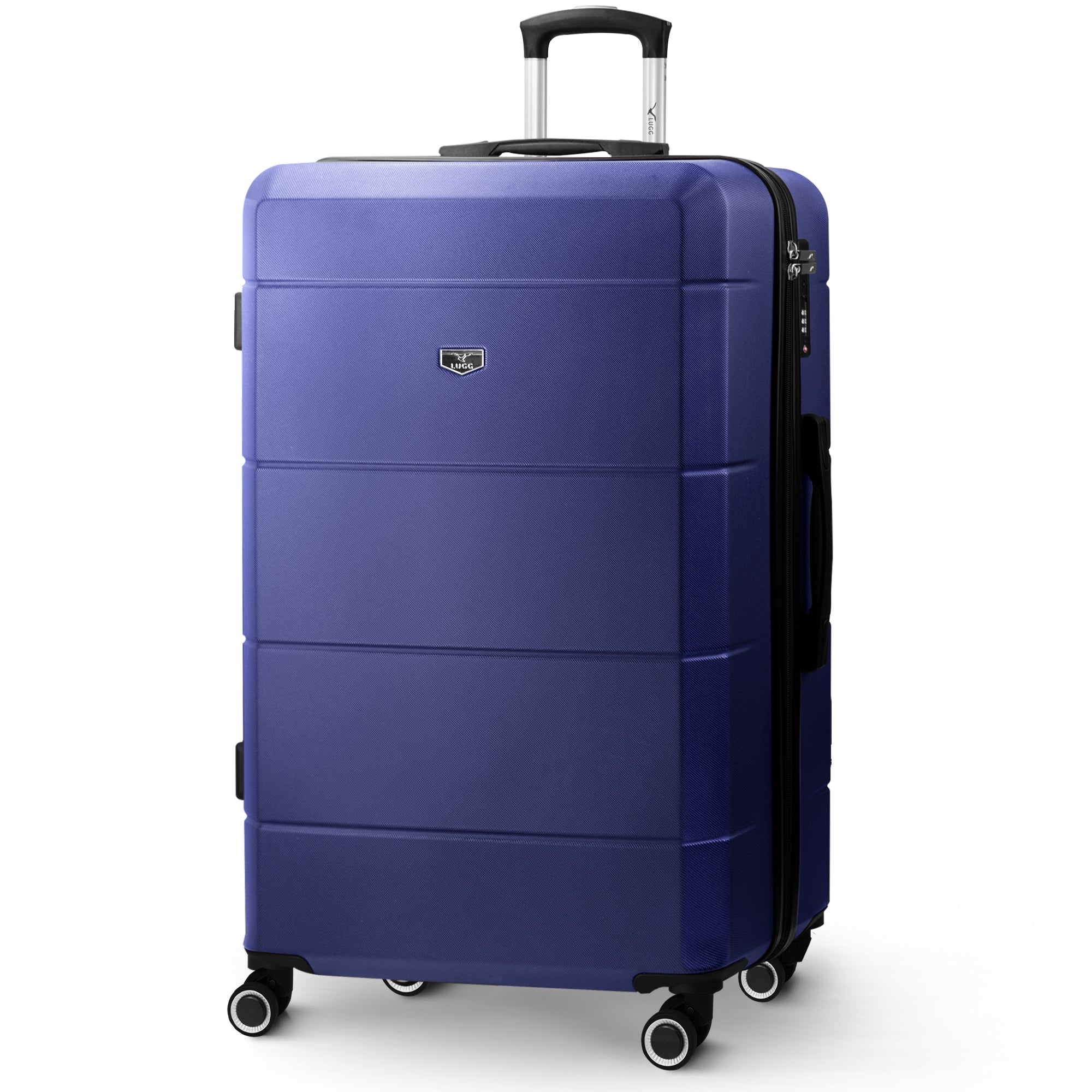 Jetset 32" Large Suitcase – Lightweight Hard Shell Luggage with TSA Lock – Water-Resistant ABS Spinner Suitcase – 4 Wheels – 86x58x31cm Travel Bag - Midnight Blue