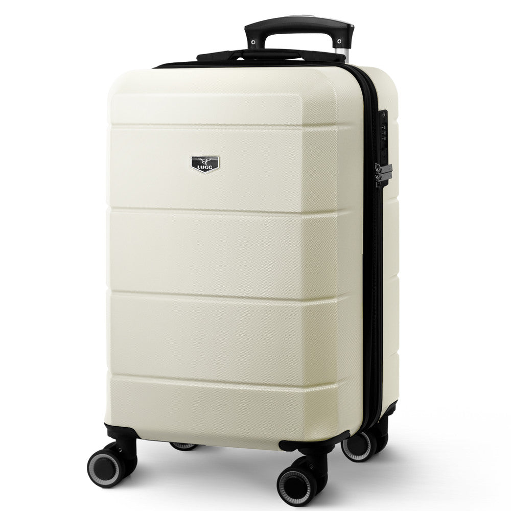 Jetset 20" Cabin Suitcase - 55 x 35 x 23cm in Ivory