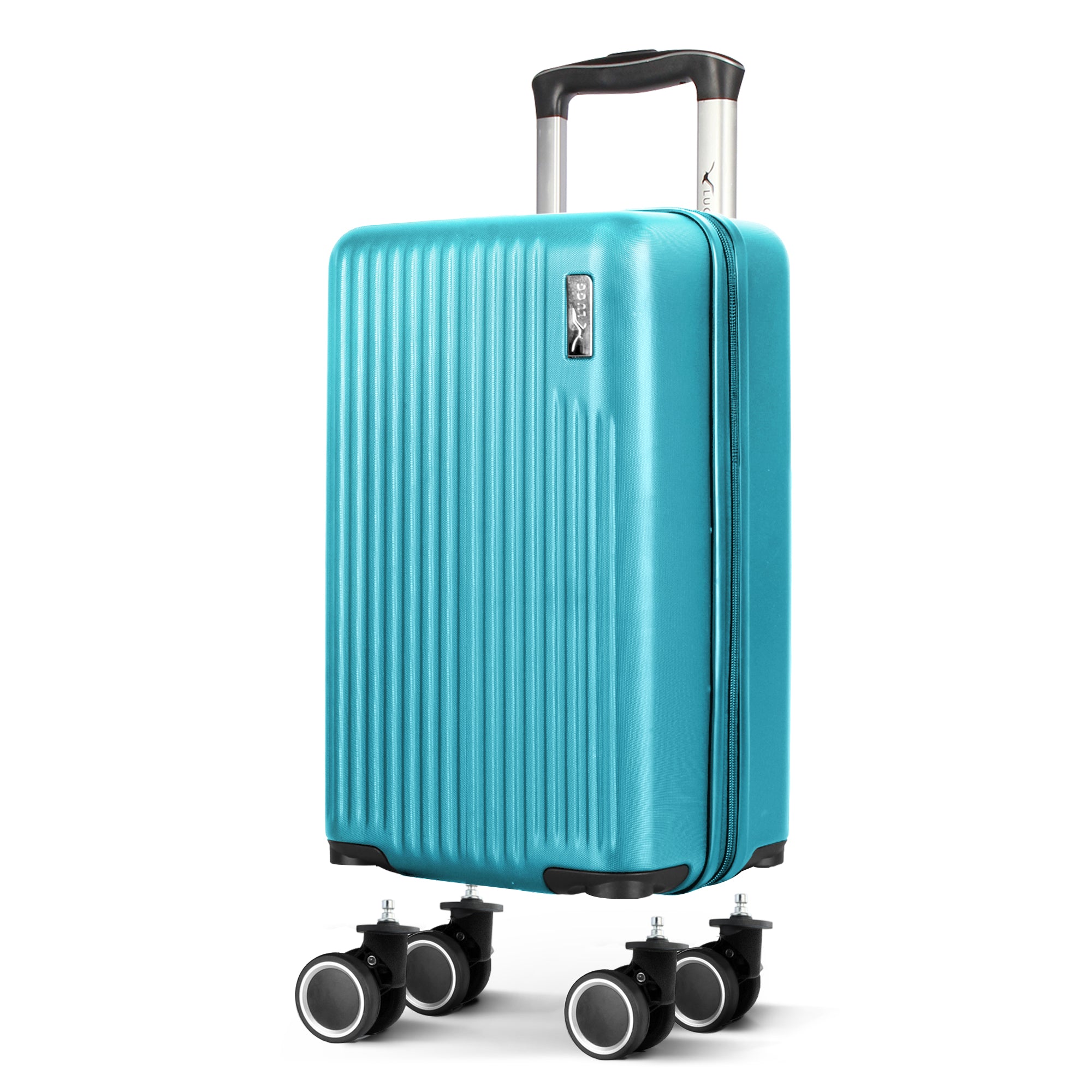 LUGG 40cm Vacay Suitcase ABS Luggage, Aluminium Trolley Handle, 360° Spinner Wheels, Water-Resistant & Durable Material - Airline Compatible (40 x 30 x 20cm)- Ocean