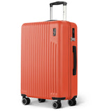 Vacay Terra Cotta 24" hard shell medium suitcase with spinner wheels & telescopic handle