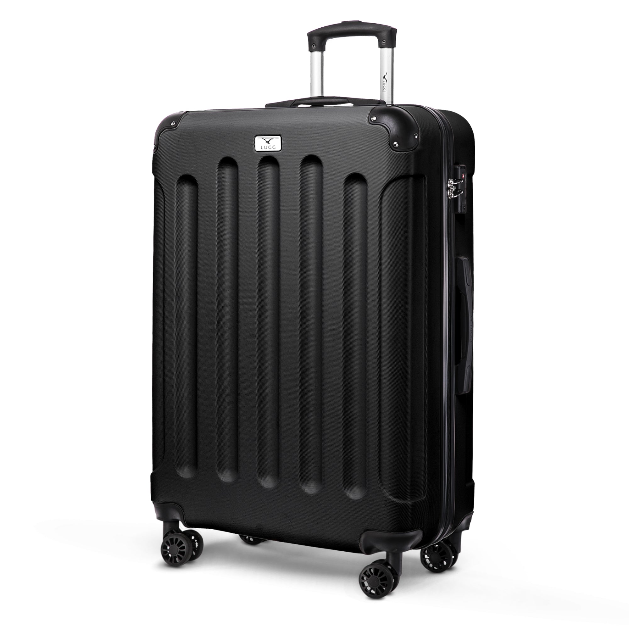 LUGG Skywander 28” Lightweight Luggage - 75cm x 49cm x 29cm - Strong & Lightweight with Secure TSA Lock, Smooth 360° Wheels & Resilient Handle- Black
