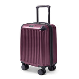 Oxblood Sky Rover 15-inch hard shell cabin bag with spinner wheels, compact travel suitcase