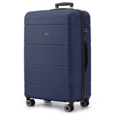 Midnight Blue 32 inch hard shell suitcase, extra large check-in size with spinner wheels
