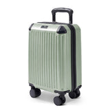 Sage Green Sky Rover 40cm hard shell cabin bag with spinner wheels, underseat travel suitcase