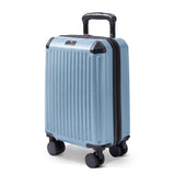 Slate Blue Sky Rover 40cm hard shell cabin bag with spinner wheels, underseat travel suitcase