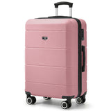 LUGG Rose Gold 24" hard shell medium suitcase with spinner wheels & telescopic handle