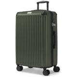 Lugg 28in Sky Rover large suitcase in Army Green, hard shell hold luggage, 4 spinner wheels