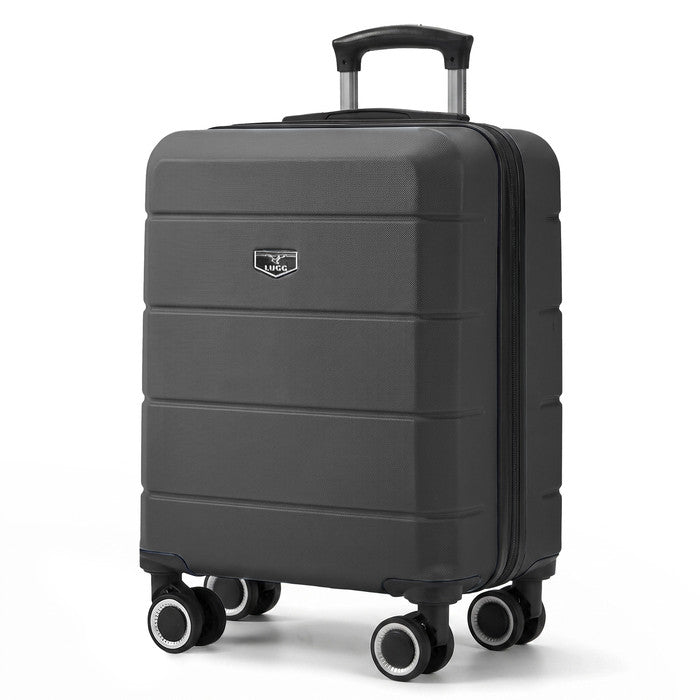 Black 15in Jetset hard shell cabin bag, 4-wheel spinner easyJet approved hand luggage