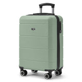 Sage Green 20" hard shell cabin suitcase, spinner wheels & TSA lock, LUGG Jetset cabin bag