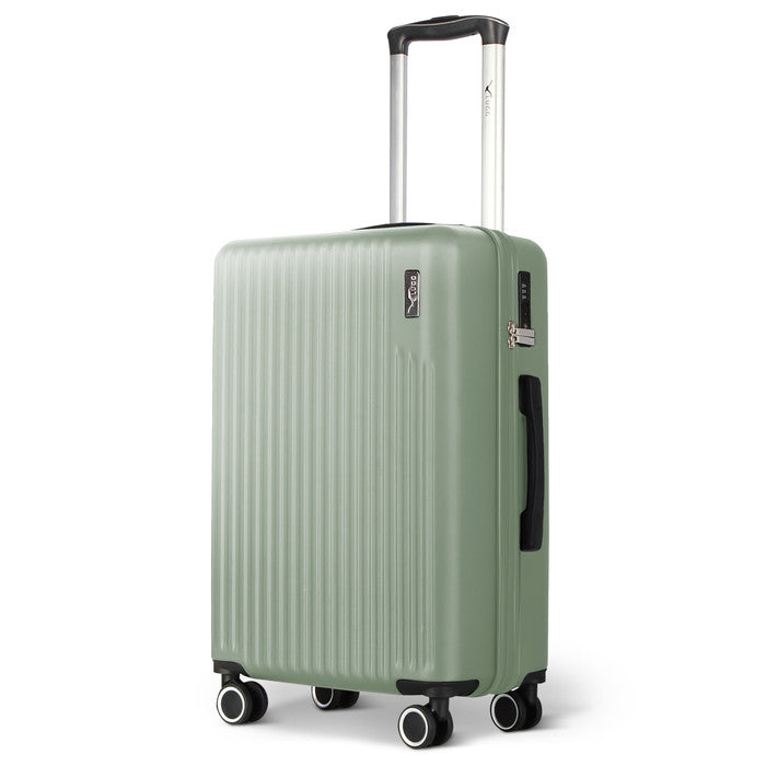 Sage Green Vacay 55x35x23cm cabin suitcase, hard shell carry-on with spinner wheels