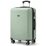 LUGG Sage Green 24" hard shell medium suitcase with spinner wheels & telescopic handle